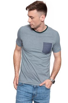 MĘSKI T-SHIRT MUSTANG ALEX C STRIPE + CP 1009493 11669