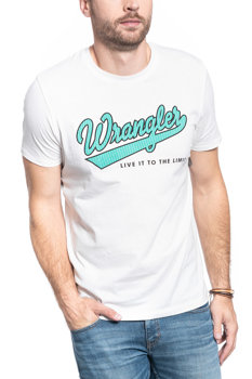 MĘSKI T-SHIRT WRANGLER SS LIVE IT TEE OFF WHITE W7E8D3737