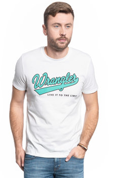 MĘSKI T-SHIRT WRANGLER SS LIVE IT TEE OFF WHITE W7E8D3737