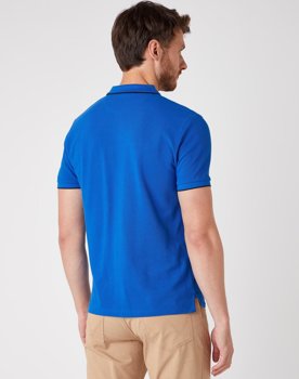 MĘSKI T-SHIRT WRANGLER SS POLO TEE WRANGLER BLUE W7D5K4X05