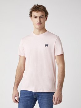 MĘSKI T-SHIRT WRANGLER SS SIGN OFF TEE SILVER PINK W7C07D3TU