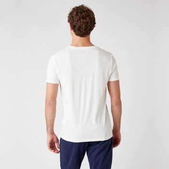 MĘSKI T-SHIRT WRANGLER SS SUMMER TEE OFF WHITE W7ATD3737