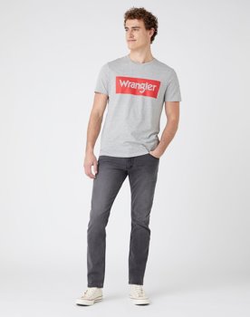 MĘSKIE SPODNIE JEANSOWE WRANGLER SLIM GREAT GREY W10LM781F