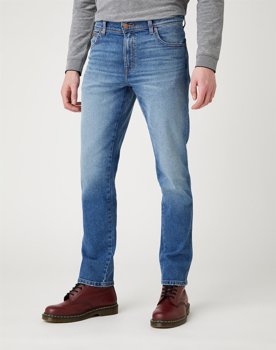 MĘSKIE SPODNIE JEANSOWE WRANGLER TEXAS SLIM BLUE CHILL W12SU898T