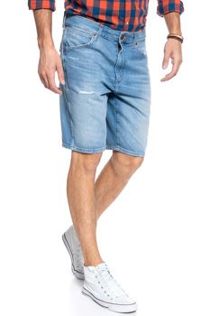 MĘSKIE SZORTY JEANSOWE WRANGLER 5 PKT SHORT RAVE CAVE W14CQ380S