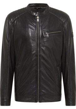 MUSTANG BIKER JACKET MĘSKA KURTKA SKÓRZANA SKÓRA ELEGANCKA NA ZAMEK MU-M242-157