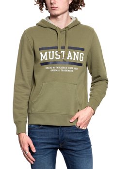 MUSTANG BLUZA Bennet H Logo BURNT OLIVE 1008008 6358