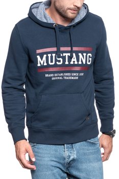 MUSTANG BLUZA Bennet H Logo DARK SAPPHIRE 1008008 4136