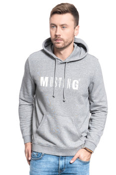 MUSTANG BLUZA Hoody MID GREY MELANGE 1006289 4140