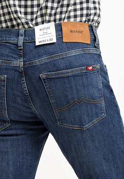 MUSTANG FRISCO SKINNY MĘSKIE SPODNIE JEANSOWE JEANSY DŻINSY DENIM BLUE 1015049 5000 883