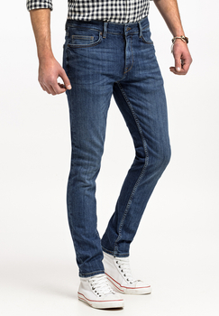 MUSTANG FRISCO SKINNY MĘSKIE SPODNIE JEANSOWE JEANSY DŻINSY DENIM BLUE 1015049 5000 883