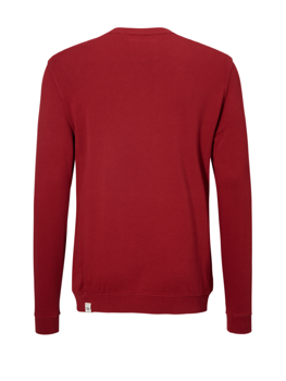 MUSTANG LOGO print Sweater BIKING RED 1004753 7145