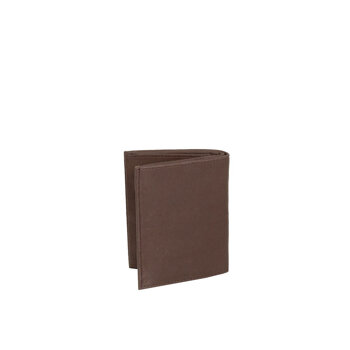 MUSTANG Livorno Wallet Tall Model UNIWERSALNY SKÓRZANY PORTFEL PREMIUM POJEMNY NA KARTY SKÓRA BROWN 06.103201