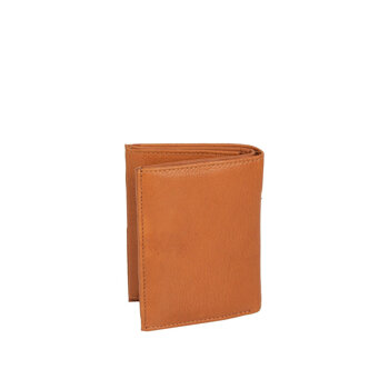 MUSTANG Livorno Wallet Tall Model UNIWERSALNY SKÓRZANY PORTFEL PREMIUM POJEMNY NA KARTY SKÓRA COGNAC 06.103231