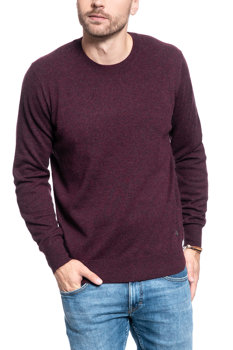 MUSTANG Plain Cosy Jumper ZINFANDEL MELANGE 1006549 7230