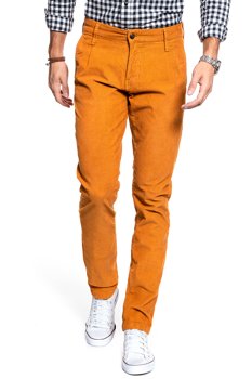 MUSTANG SPODNIE MĘSKIE Pleated Chino SUDAN BROWN 1008109 3179