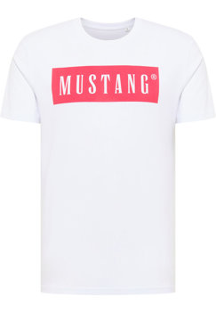 MUSTANG STYLE ALEX C LOGO TEE MĘSKI T-SHIRT KOSZULKA LOGO NADRUK GENERAL WHITE 1013223 2045