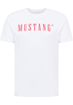 MUSTANG Style Alex C LOGO Tee MĘSKI T-SHIRT KOSZULKA NADRUK LOGO General White 1013221 2045