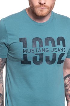 MUSTANG T SHIRT Alex C Print AEGEAN BLUE 1007850 5189