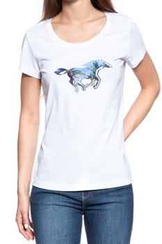 MUSTANG T SHIRT DAMSKI Horse T-Shirt general White 1007523 2045
