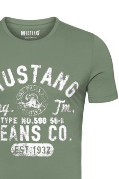 MUSTANG T SHIRT MUSTANG T SHIRT Print Tee AGAVE GREEN 1007520 6473