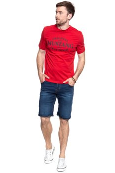 MUSTANG T SHIRT Printed Tee POMPEIAN RED 1008306 7127