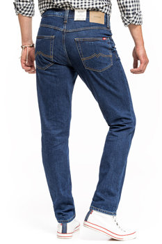 MUSTANG TRAMPER TAPERED MĘSKIE SPODNIE JEANSOWE JEANSY DENIM BLUE 1014044 5000 980