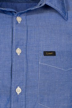 Męska koszula materiałowa LEE SHIRT NIGHT BLUE L876FKDY   