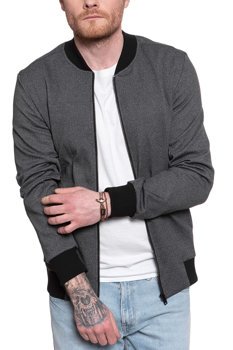 SELECTED HOMME SLHJUAN BOMBER SWEAT JACKET MĘSKA KURTKA PRZEJŚCIOWA BLACK 16070483