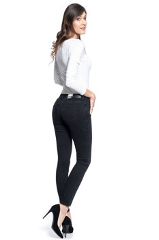 SPODNIE DAMSKIE WRANGLER SKINNY BLACK W28KLS36G