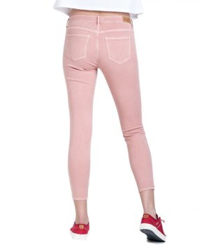 SPODNIE DAMSKIE WRANGLER SKINNY CROP PARADISE PINK W28MJTXLD