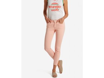 SPODNIE DAMSKIE WRANGLER SKINNY CROP PEACH W28MHL53X