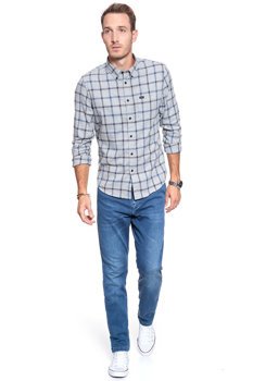 SPODNIE MATERIAŁOWE MĘSKIE MUSTANG RealX Chino DENIM BLUE 1008081 5000 582