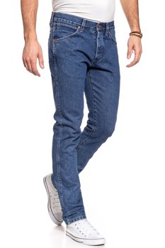 SPODNIE MĘSKIE WRANGLER REGULAR TAPERED B&Y CRASH BLUE W11R05183