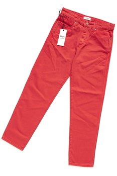 SPODNIE WRANGLER DAMSKIE CROPPED STRAIGHT RED W229DM23K