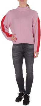 SWETER DAMSKI LEE CHUNKY KNIT FROST PINK L52ZJXMC