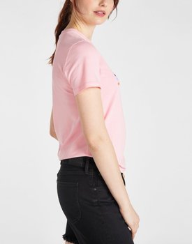 T-SHIRT DAMSKI LEE ESSENTIAL SLIM TEE SLIM FIT LA PINK L41HEPNL