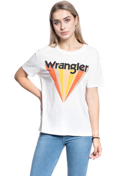 T-SHIRT DAMSKI WRANGLER BOYFRIEND TEE OFFWHITE W7019EA02