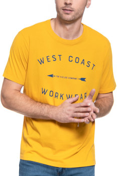 T-SHIRT MĘSKI LEE WORKWEAR TEE REGULAR FIT GOLDEN YELLOW L60BFENF