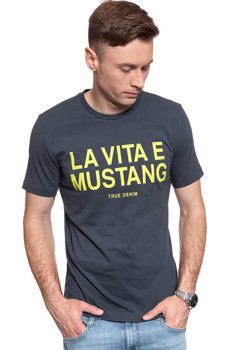 T-SHIRT MĘSKI MUSTANG ALEX C PRINT BLUE NIGHTS 1009021 4085