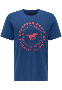 T-SHIRT MĘSKI MUSTANG ALEX C PRINT ESTATE BLUE 1009930 5335