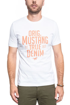 T-SHIRT MĘSKI MUSTANG ALEX C PRINT GENERAL WHITE 1009530 2045