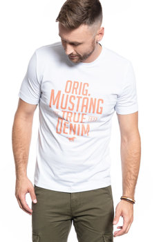 T-SHIRT MĘSKI MUSTANG ALEX C PRINT GENERAL WHITE 1009530 2045