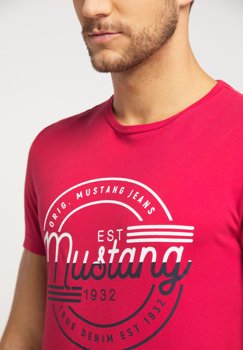 T-SHIRT MĘSKI MUSTANG Aaron C Print TANGO RED 1008668 7202