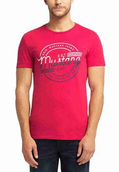 T-SHIRT MĘSKI MUSTANG Aaron C Print TANGO RED 1008668 7202