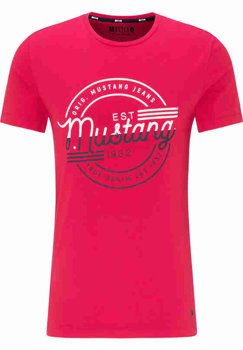 T-SHIRT MĘSKI MUSTANG Aaron C Print TANGO RED 1008668 7202