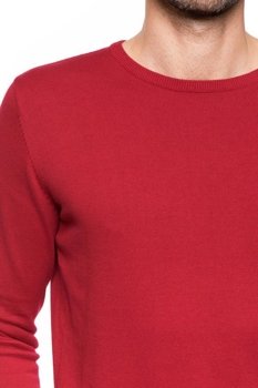 TOM TAILOR BASIC CREW-NECK SWEATER GRUNGE RED 3019733.45.10 COL. 5479