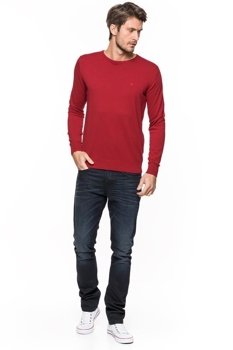 TOM TAILOR BASIC CREW-NECK SWEATER GRUNGE RED 3019733.45.10 COL. 5479