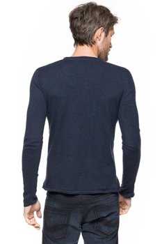 TOM TAILOR CASUAL CREW-NECK SWEATER KNITTED NAVY MELANGE 3020858.00.10 COL. 6905