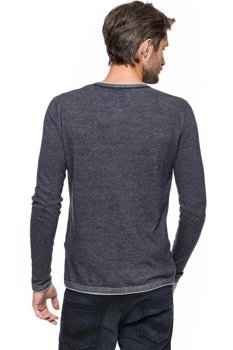 TOM TAILOR MODERN PLATED HENLEY SWEATER
